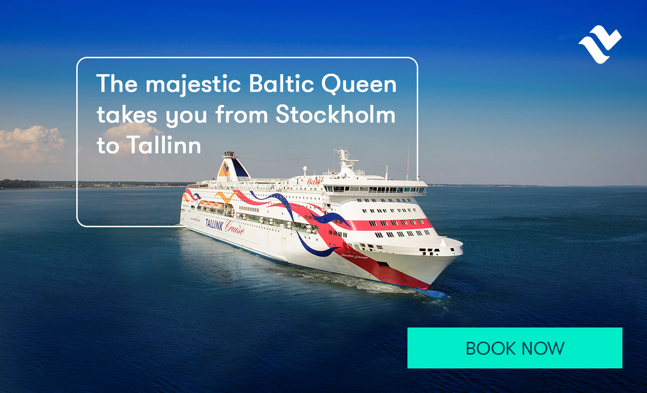 The majestic Baltic Queen takes you from Stockholm to Tallinn