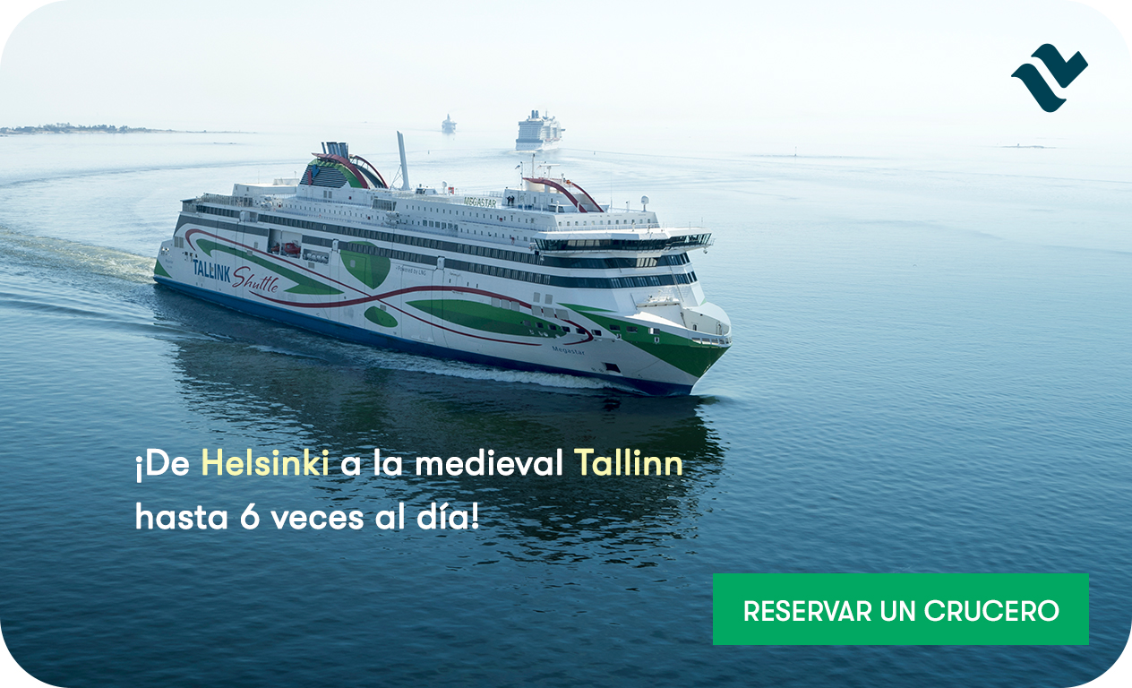 ¡De Helsinki a la medieval Tallinn hasta 6 veces al día!