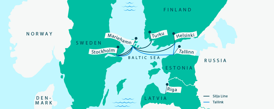 Routes & Timetables - Tallink & Silja Line